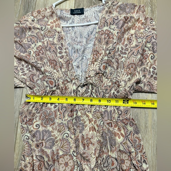 VICI beautiful maxi dress with ties chest size XS (photo #2 is true color) - Picture 6 of 12